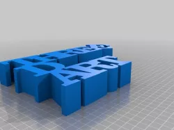 3d artMy Customized Variable WORD Sculpture