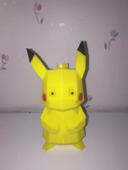4-Color Low-Poly Pikachu