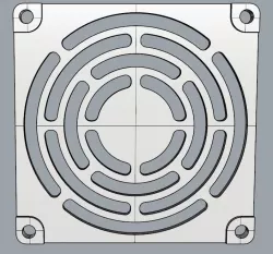 80mm fan grill