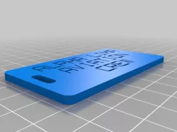 Alpha Lima Crew Version of luggage label