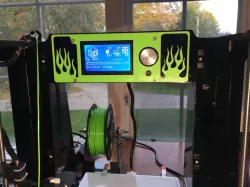 Anet A6 Faceplate (skin) Flames