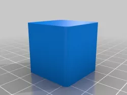 Calibration cube 25mm with rounded corners