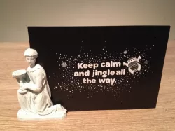 Christmas card holder
