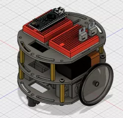 Circular Robotics Chassis (Three-Layer)
