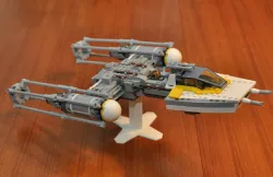 Display stand for LEGO Y-Wing 75172