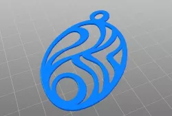 Fire and water pendant