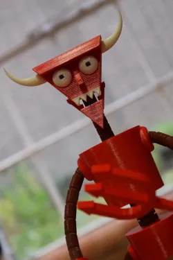 Futurama Beelzebot - Robot Devil - Buildable Model