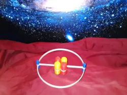 Helium Atom Model Multipart/Color