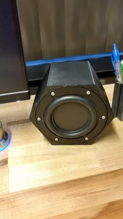 Hex Speaker Enclosure for Tectonic Elements 3.5" BMR 