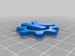 KDE logo Keychain - K up to 2nd color