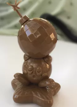 Kirby holding a bomb