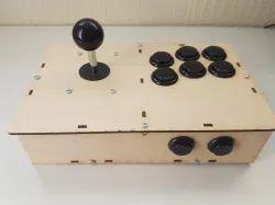 Laser Cut Portable Arcade Fight Stick For Raspberry Pi