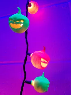 Monster pumpkin light covers