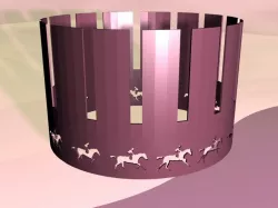 Muybridge Zoetrope #1 DMcG (Animated Galloping Horse w/ Rider) 