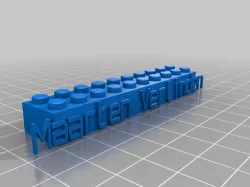 My Customized Lego Block Necklace/Keychain