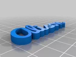 My Customized Simple Customized Named Keychain
