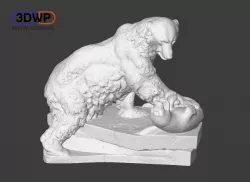 Polar Bear Sculpture (3D Scan)