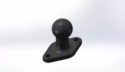 Ram Ball mounts  (B) 1" & ( A)  9/16" Diamond Base