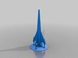 Retro Rocket lift off + shock wave/base