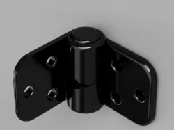 Self closing hinge, 90° snap