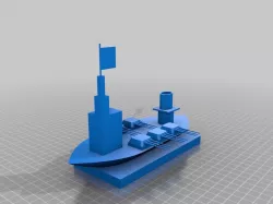 Ship 1950 World Conqueror 2 - Battle Ship - Board Game
