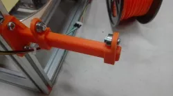 Simple adjustable 623ZZ filament spool holder for 2020 extrusion