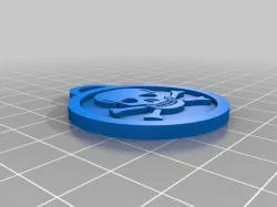 Skull dog tag