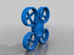 Teal Drone Propeller Cage and CO2 Gun