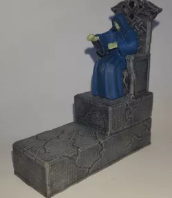 Wizard seated on Throne