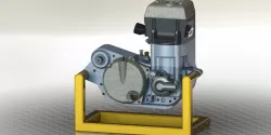 1 cylinder DOHC Engine on bracket.