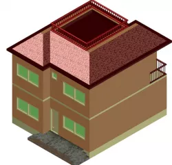 2 Story House