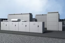 20 MegaWatt NAS Battery Park Ready to Render Low-poly  3D model