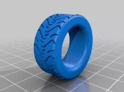 A collection of tire tread rings