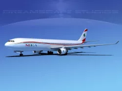 Airbus A330-300 MEA 3D model