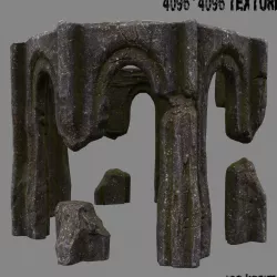 Archway Low-poly  3D model