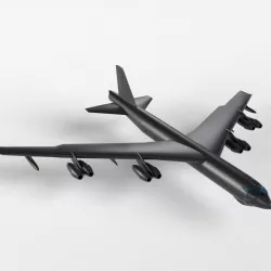 B52 Stratofortress Low-poly  3D model