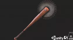 Baseball Bat Weapon 02 Low-poly  3D model