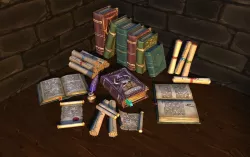 Books and Scrolls  vol-01 Low-poly  3D model