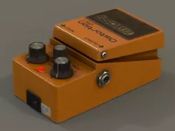 Boss guitar effects pedal 3D model