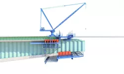 Bridge construction hanging basket 3D model