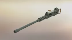 Browning M2 3D model