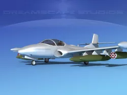 Cessna A-37 Dragonfly Bare Metal 3D model