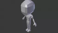 Chibi Male Character Low-poly  3D model