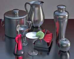 Cocktail Set - OGGI Marilyn 3D model