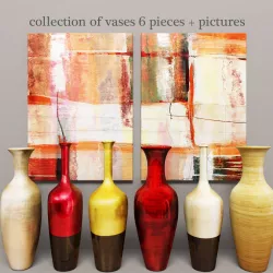 Collection vases 5 3D model