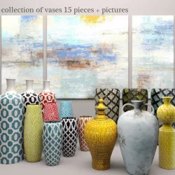 Collection vases 9 3D model