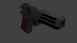 Colt Gun Low-poly Low-poly  3D model