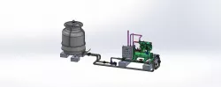 Condensing Unit with Cooling Tower