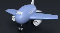 Cute Plane 3D model