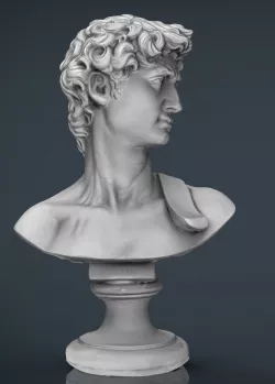 David Bust  Low-poly  3D model